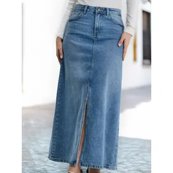 Dámská sukně Sinsay - Midi sukně - modrá - 673DB-55J - 673DB-55J-32