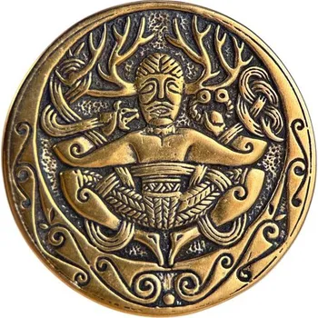 Přívěsek Drakkaria CERNUNNOS, medailon, bronz