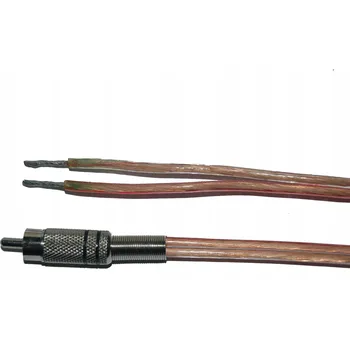 Audio kabel Reproduktorový kabel RCA / RCA, průřez vodiče 2x1,5mm, měď (Cu) transparentní, 2m