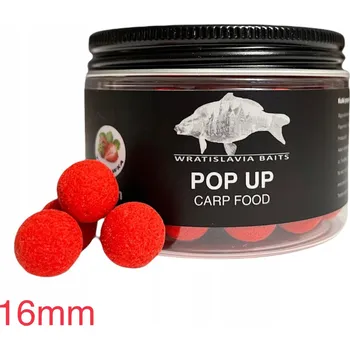 Boilies Pop up Jahoda 16mm Carp Food Wratislavia Baits - plovoucí boilies