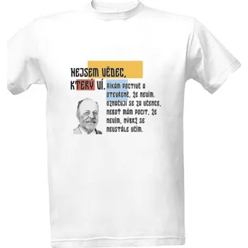 Tričko s potiskem Charvát vědec pánské