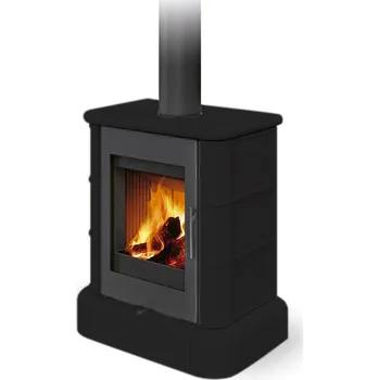 Krbová kamna ROMOTOP SIENA N 01 keramika černá matná 49400 - kachlová krbová kamna