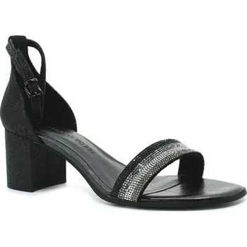 Dámské lodičky MARCO TOZZI 28301-41 black glitter, společenská obuv vel.42