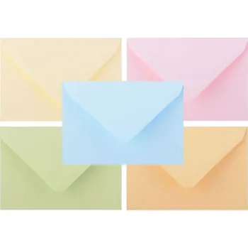 Obálka Obálka 70x100mm 130g pastelové barvy, vlhčící