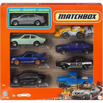Mattel Matchbox™ Sada 8 angličáků 2016 NISSAN SENTRA