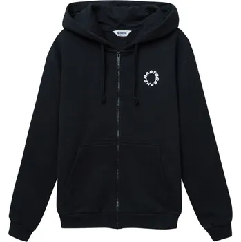 Pánská mikina Unisex mikina na zip s kapucí Atmosphera - Černá 140