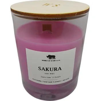 metr Sakura - Přírodní sójová svíčka