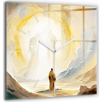 Hodiny Nástěnné hodiny SacroArte béžové 60 cm