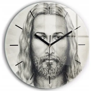 Hodiny Nástěnné hodiny SacroArte, odstíny šedé, 60 cm