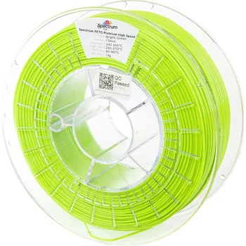 Filament Spectrum 81546 filament, PETG Premium High Speed, 1kg, 1.75mm, BRIGHT GREEN