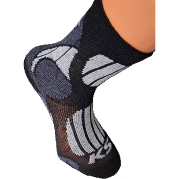 Dámské termoprádlo KS Hike MERINO - turistické ponožky celoroční šedomodrá HIKE 39-41