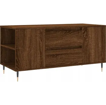 Konferenční stolek Konferenční stolek dřevěný se zásuvkami - 102x44,5x50 cm, hnědá barva