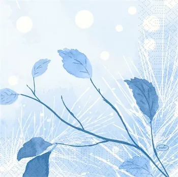 Papírový ubrousek Ubrousek 33 x 33 cm Dunisoft 3vrstvý FROSTED WINTER (50&nbsp;ks) 100032202