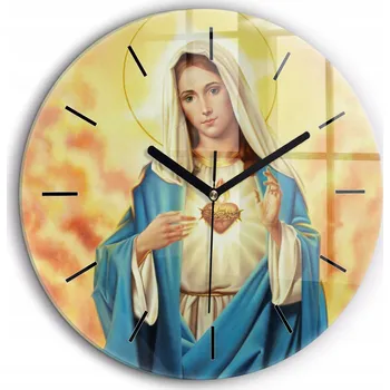 Hodiny Nástěnné hodiny SacroArte žluté 60 cm