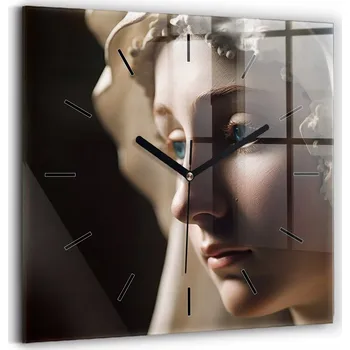 Hodiny Nástěnné hodiny SacroArte, odstíny hnědé, 30 cm