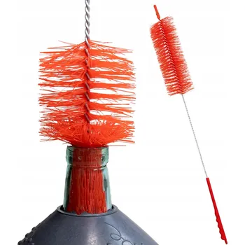 Kartáč na nádobí PŘÍMÝ KARTÁČ na Mytí a Čištění Balonů, Demižonů, Lahví po Moštu