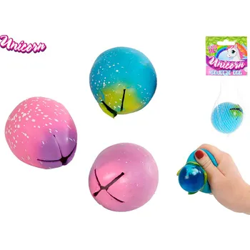 Figurka Mikro trading Unicorn - Vejce strečové antistresové s jednorožcem - 6 cm