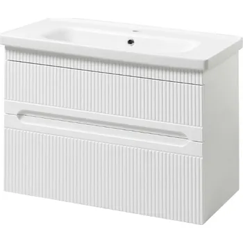 Koupelnový nábytek Lavedo Aria Air White 65 koupelnová skříňka s umyvadlem