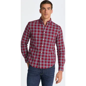 Pánská košile KOŠILE GANT REG UT ARCHIVE OXFORD CHECK SHIRT MAHOGANY RED