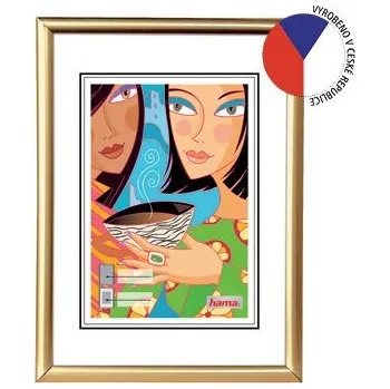Rám na obraz Hama rámeček plastový MADRID, zlatá, 21x29,7 cm (formát A4)