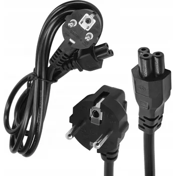 Napájecí kabel NAPÁJECÍ KABEL K NOTEBOOKU ČTYŘLÍSTEK KABEL PRO NABÍJEČKU ZDROJE 1,5m