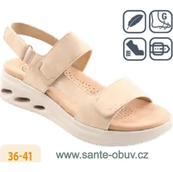 Dámská zdravotní obuv SANTÉ CR/28652 BEIGE vycházková obuv, --- - 37