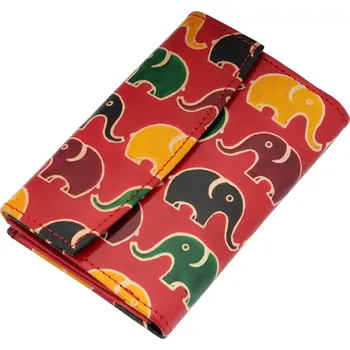 Dámská kožená peněženka Envelope Sloni červená