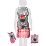 Banquet Sada zástěra, chňapka, podložka BBQ 3 ks