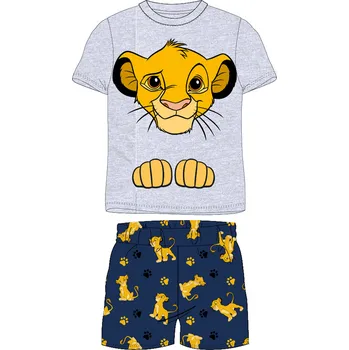 Chlapecké pyžamo Lví král - licence Chlapecké pyžamo - Lví král 5204B206 šedý melír / tmavě modrá Barva: Šedá, Velikost: 116