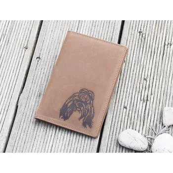 Obal na doklad Pouzdro Na Psí Pas - "Shih-tzu" - 105 - Dárek pro milovníka psů