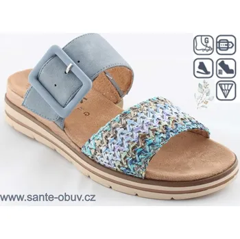 Dámská zdravotní obuv SANTÉ RL/22703 BLU pantofle vel.36-43, A modrá - 42