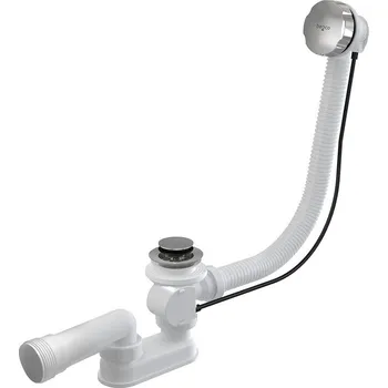 Sifon BESCO Automatický vanový sifon s přepadem - chrom, bílý, Barva - Chrom (VANSWAUTO)
