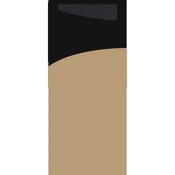 Jednorázové nádobí Kapsa na příbor 8,5 x 19 cm papír ECO hnědá/černá (100&nbsp;ks) 100032437
