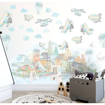 Pastelowe Love Pastelowe Love® samolepky na zeď letadla Sada samolepek