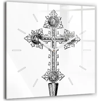 Hodiny Nástěnné hodiny SacroArte černé 60 cm