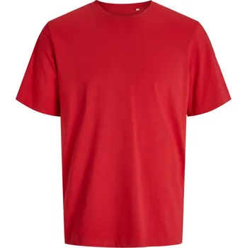pracovní tričko Jack & Jones Tričko Classic Unisex Tee, těžká bavlna, krátký rukáv, unisex COT427526ao504-lipstick re XL Červená lipstick