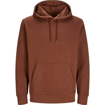 pracovní mikina Jack & Jones Mikina s kapucí Classic Hood, unisex COT423902ao400-cappuccino XS Hnědá cappuccino