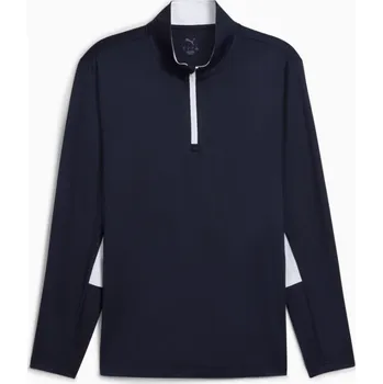 Pánské oblečení Puma mikina Pure 2.0 1/4 Zip - tmavě modrá: Pánské S