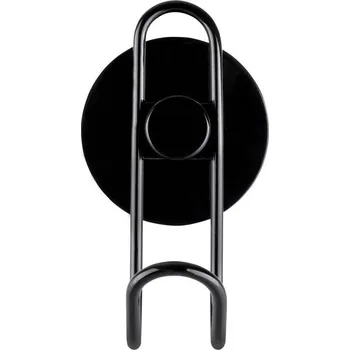 Sada koupelnových doplňků OLSEN SPA Drátěný věšák na stěnu na nalepení 3M, černá barva (KD02091663)