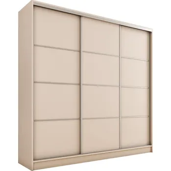 Šatní skříň Šatní skříň LITOLARIS 200 bez zrcadla, se 4 šuplíky a 2 šatními tyčemi, béžová +možnost VÝNOSU + vyzvednutí ZDARMA