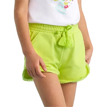 Chlapecké kraťasy MAYORAL dívčí kraťasy s krajkou Citrus žlutá vel. 110 cm