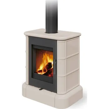 Krbová kamna ROMOTOP SIENA N 01 keramika champagne 30301 - kachlová krbová kamna