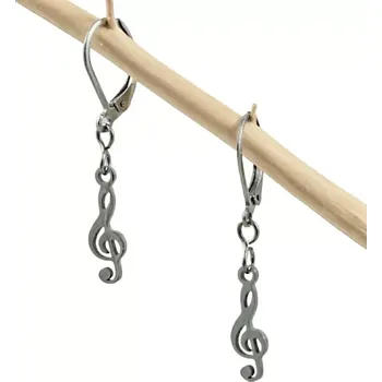 Náušnice Náušnice Houslový klíč