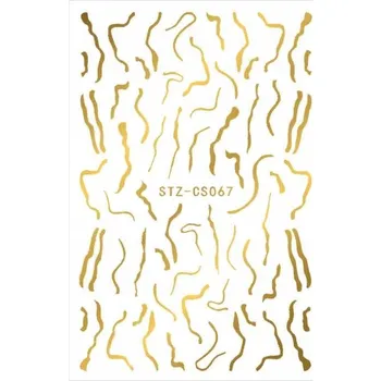 Samolepky na zdobení nehtů Samolepící Tenké Zlaté Č. STZ-CS067