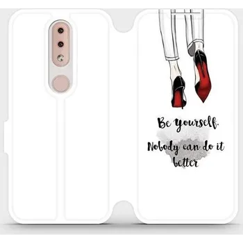 Pouzdro na mobilní telefon Flipové pouzdro Mobiwear - Nokia 4.2 - M046P Be yourself (Knížkové flip pouzdro, obal, kryt na mobil Nokia 4.2 - M046P Be yourself, materiál Umělá kůže + TPU - ochrana 360°, stojánek, silikonová vanička, magnetické zavírání)