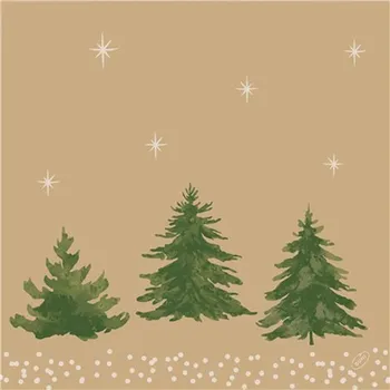 Papírový ubrousek Ubrousek 40 x 40 cm BioDunisoft HUMBLE TREES (60&nbsp;ks) 100032221