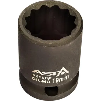 Gola hlavice Hlavice nástrčná úderová 19mm 1/2", 12hranné- ASTA