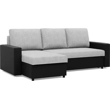 Sedací souprava Sedací souprava LUNA UNIVERZÁLNÍ výběr z barev Lawa 9 + Real 11 světle šedá a černá