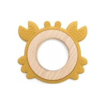 Kousátko na prořezávání zoubků Bosso Baby silikonové žluté