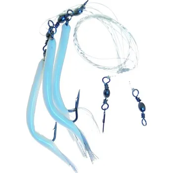 Umělá nástraha ICE fish Mořský návazec Trubičky bílé - 8/0